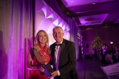 from left to right: Miriam O’Connor - President Limerick Chamber, John Kiely - Limerick Hurling Manager / President Award Winner, .