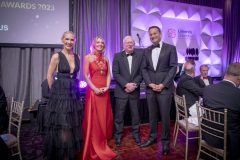 from left to right: Dee Ryan - CEO Limerick Chamber, Miriam O'Connor - President Limerick Chamber, Professor Vincent Cuneen - President TUS,  An Taoiseach Leo Vadadkar