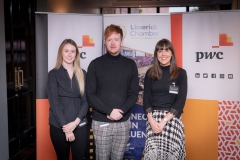 no report fee- Budget Briefing held in the Castletroy Park Hotel, Limerick on 28th September 2022. from left to right: Ciara Rose- PWC, Paul Farran - PWC, Stephanie McMahon  PWC