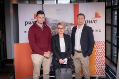 no report fee- Budget Briefing held in the Castletroy Park Hotel, Limerick on 28th September 2022. from left to right: Brian Griffin - Kirby Group, Nicole O’Regan - Hays Recruitment, Donal Lynch - Kirby Group.