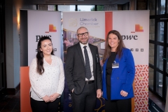 no report fee- Budget Briefing held in the Castletroy Park Hotel, Limerick on 28th September 2022. from left to right: Ashling Nash - Limerick Chamber, Donnacha Hurley - Absolute Hotel, Joanne Madden - Montage ABC