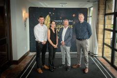 no repro fee: : Limerick Chamber Regional Awards 2023 Business Breakfastwhich was held in The Castletroy Hotel on the 23rd June. From left to right: Mark Daly - Craig Recruitment, Deirdre Sheehan - Craig Recruitment, Park Daly - Moore, David Fitzgibbon - Craig Recruitment