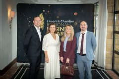 no repro fee: : Limerick Chamber Regional Awards 2023 Business Breakfastwhich was held in The Castletroy Hotel on the 23rd June. From left to right: Mark Hegarty, Elaine Greney, Leeanne Storan and James Hayes all from EY.