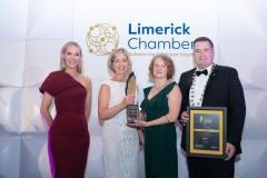 Limerick Chamber Business Awards which took place on the 18th November in The Strand Hotel - Best Employer- From Left to right Dee Ryan - CEO Limerick Chamber,Alice O’Dwyer - Cooke Medical / Winner, Professer Ann Ledwith  University of Limerick / Award Sponsor,