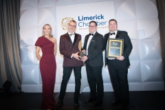 Limerick Chamber Business Awards which took place on the 18th November in The Strand Hotel - Best ? - From Left to right Dee Ryan - CEO Limerick Chamber, Richard Lynch - I Love Limerick  Special Recognition Collaboration / Contribution Award/ Winner, Michael MacCurtain / Award Sponsor, Donal Cantillon - President Limerick Chamber,