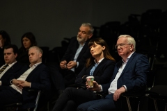 19-11-2024 Limerick City General Election Debate 2024', in the Millenium Teathre, Technological University of the Shannon, hosted by Limeick Chamber and sponsored by the Limerick Post Newspaper, Michelle Gallagher, Limerick Chamber and Professor Vincent Cummane, TUS.    Picture: Keith Wiseman