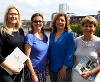 Limerick Chamber 21-8-13 ILIMLorraine Riddler, Ann Morris, Skillnet, Francis Donnelly, Wurth, Ballysimon and Betty McLoughlin, Limerick Chamber, attending the Peninsula Lunch at the Clarion Hotel.Picture Brendan Gleeson