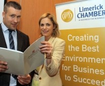 Limerick Chamber 21-8-13 ILIMJohn Paul Breheny, Peninsula Business Manager with Dorothy Walsh, Peninsula , Solicitor, attending the Peninsula Business Lunch at the Clarion Hotel.Picture Brendan gleeson