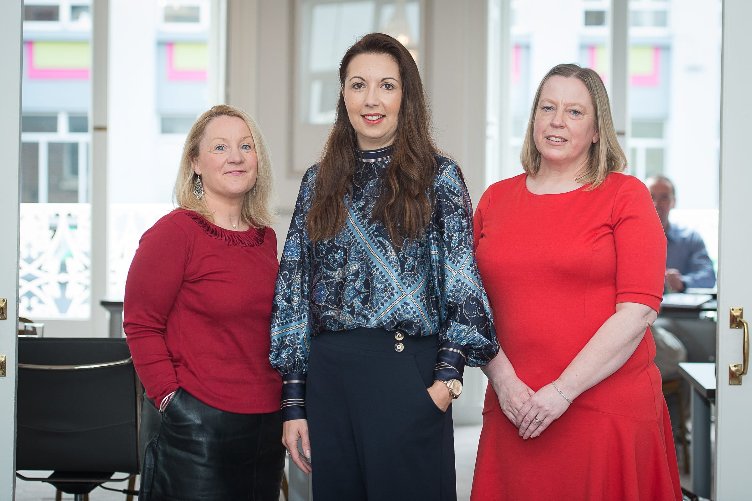 From Left to Right:  Marketing Collective Advice Clinic supported by Skillnet
which took place on the 30th May in function room of the Limerick Chamber: Sonya Browne - Hybrid Technology Partners, Shauna Ryan - Eden Capital, Orlaigh Cassidy - Castlecabin
Photo by Morning Star Photography