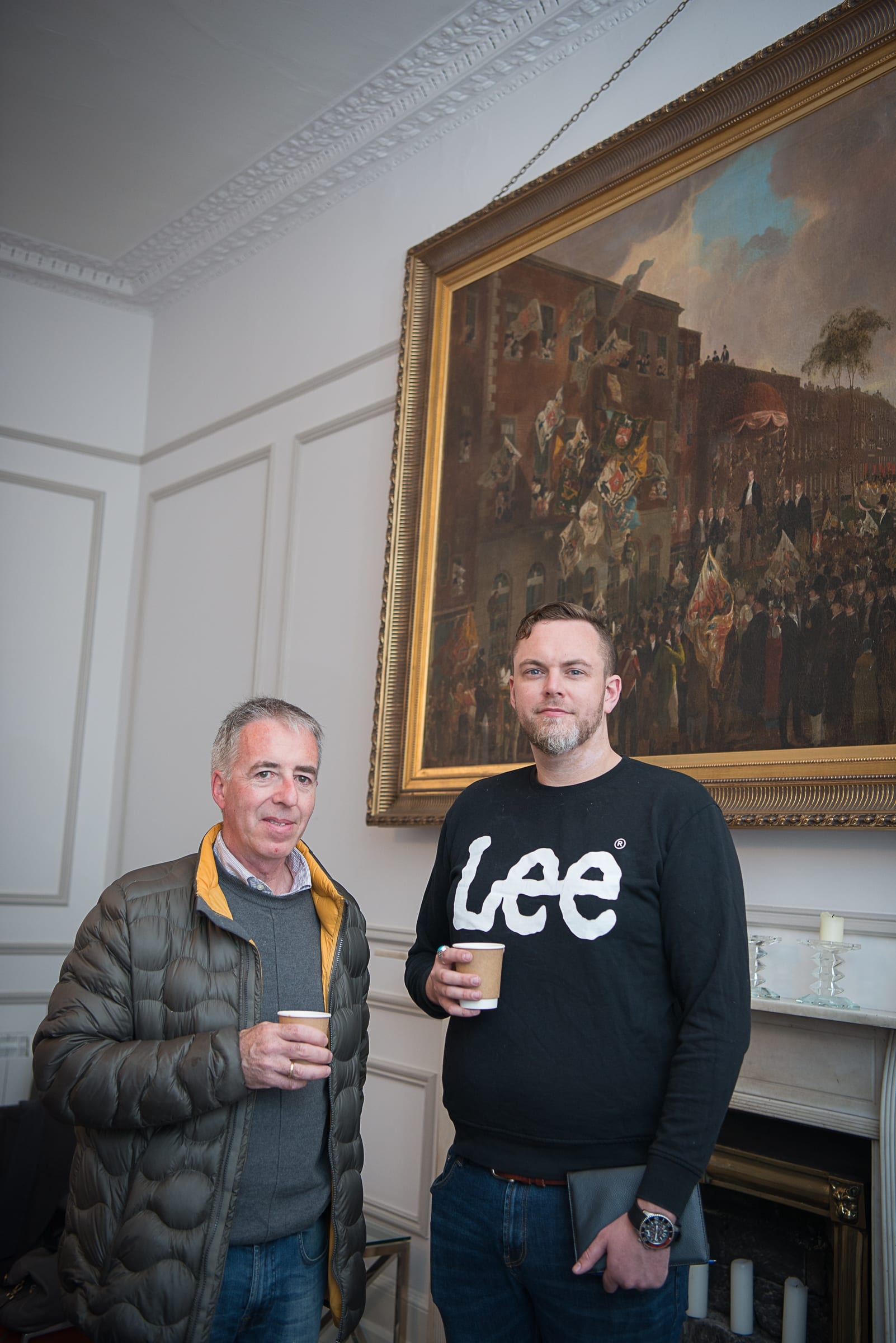 From Left to Right:  Marketing Collective Advice Clinic supported by Skillnet
which took place on the 30th May in function room of the Limerick Chamber: Seamus Flannery and Andrew O’Regan - both from Flannery’s Bar Denmark Street.  
Photo by Morning Star Photography