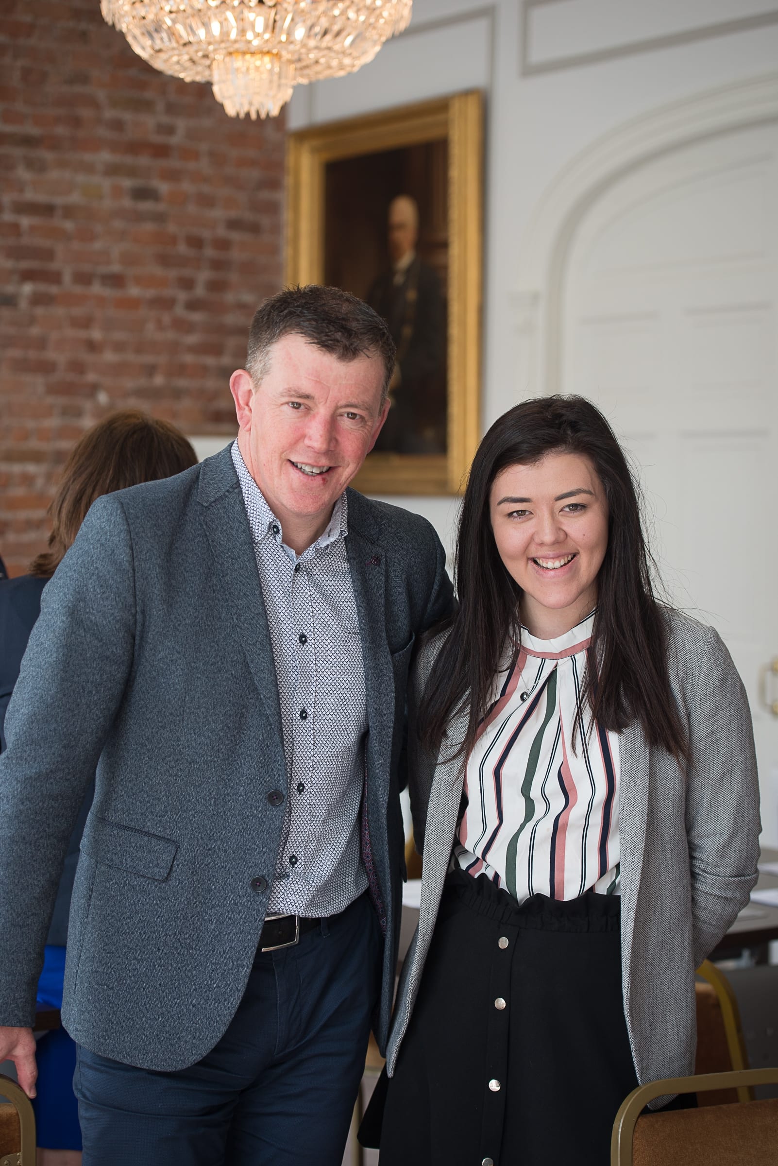 From Left to Right:  Lunchtime networking with Donal Fitzgibbon which took place in the chamber offices on 14th May:Graham Burns - CPL Recruitment, Frances Lambe - CPL Recruitment
