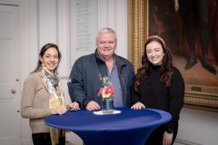 No repro fee-Limerick Chamber Members Mingle which was held in The Limerick Chamber boardroom on Tuesday 17th October 2023  - From Left to Right: Veronica Breen and John O’Reilly both from Protectorate Solutions LTD, Aisling Nash - Limerick Chamber. Photo credit Shauna Kennedy