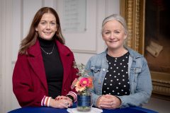 No repro fee-Limerick Chamber Members Mingle which was held in The Limerick Chamber boardroom on Tuesday 17th October 2023  - From Left to Right: Ciara O’Rahilly and Elaine Morris both from National Learning Network. Photo credit Shauna Kennedy