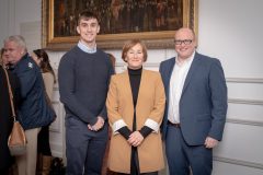 No repro fee-Limerick Chamber Members Mingle which was held in The Limerick Chamber boardroom on Tuesday 17th October 2023  - From Left to Right: Eoghan Carr - Limerick Chamber, Laurence Garric - Mental Health Limerick, Francis Cronin - L12 Training Solutions. Photo credit Shauna Kennedy