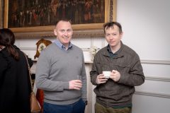 No repro fee-Limerick Chamber Members Mingle which was held in The Limerick Chamber boardroom on Tuesday 17th October 2023  - From Left to Right: Ronan Queally - Metis Ireland, Christopher Heaney - Webdevbuilders.  Photo credit Shauna Kennedy