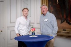 No repro fee-Limerick Chamber Members Mingle which was held in The Limerick Chamber boardroom on Tuesday 17th October 2023  - From Left to Right:Stephen O’Mahony - O’Mahony Booksellers, Dermot Graham - Limerick Chamber. Photo credit Shauna Kennedy