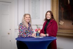 No repro fee-Limerick Chamber Members Mingle which was held in The Limerick Chamber boardroom on Tuesday 17th October 2023  - From Left to Right: Helen Walshe - Employ Flex, Ciara O’Rahilly - National Learning Network. Photo credit Shauna Kennedy
