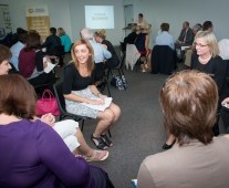 Martina McGrath, Enterprise Manager, sharing information on business expansion services