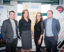 from left to right: Stephen Dunworth - Bluechief, Katie Fettier - Limerick Chamber, Mary Ferry, Shane McCarthy - Bluechief