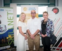 from left to right: Edwina Gore - Limerick Chamber,Stefano Demichelis - Translit, Julia Tihonova - Translit.