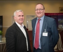 from left to right: Jim Caldwell - Creator SEO, Pat Kelly - Sky Court Shopping Centre