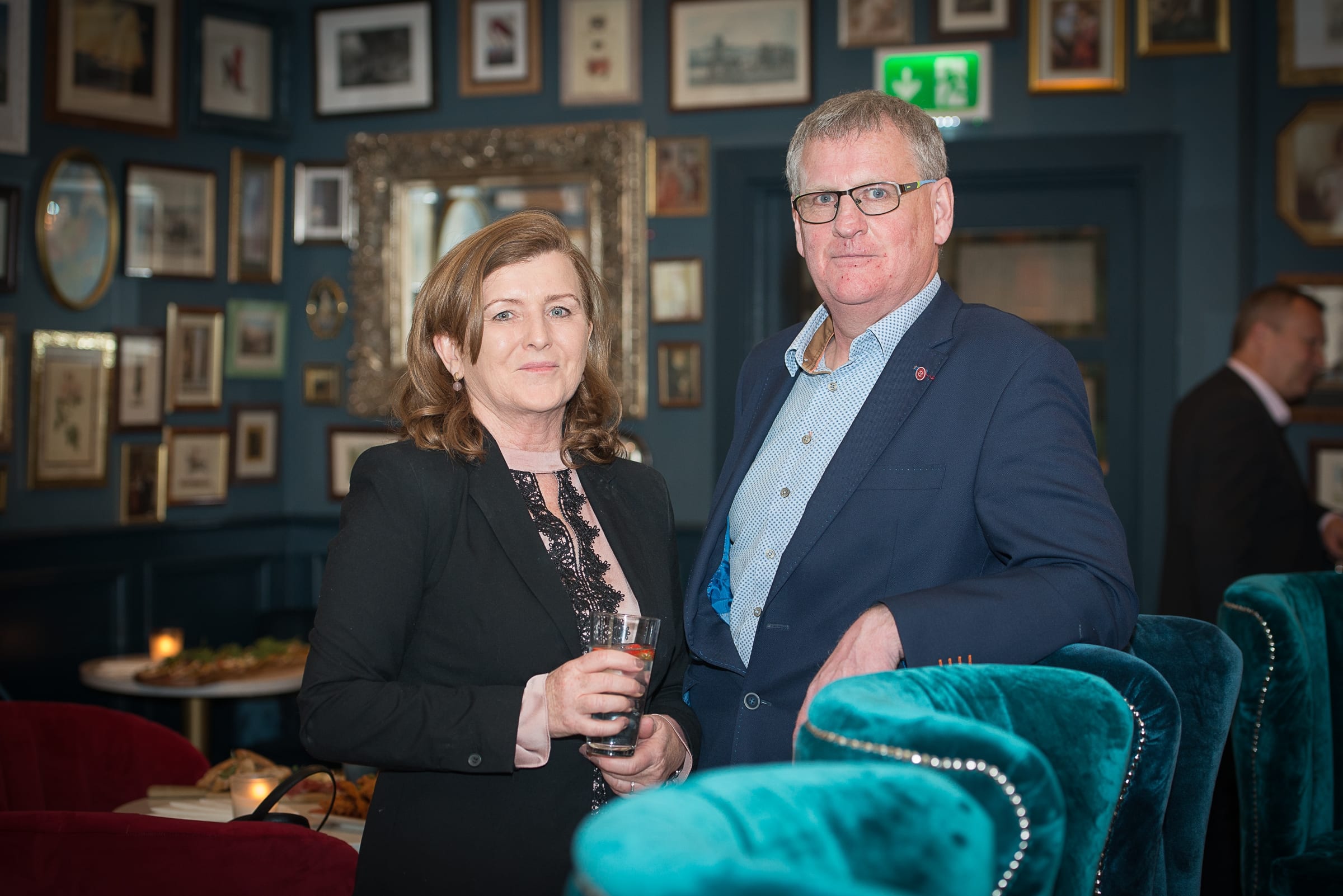 No repro fee: Networking with a Difference held in 101 O’Connell Street. Facilitated by Stephen Pitcher.  23-05-2019, From Left to Right: Patricia Hough - Limerick and Clare Training Board, Stephen Pitcher- Facilitator / Stephen Pitcher.ie. 
Photo credit Shauna Kennedy