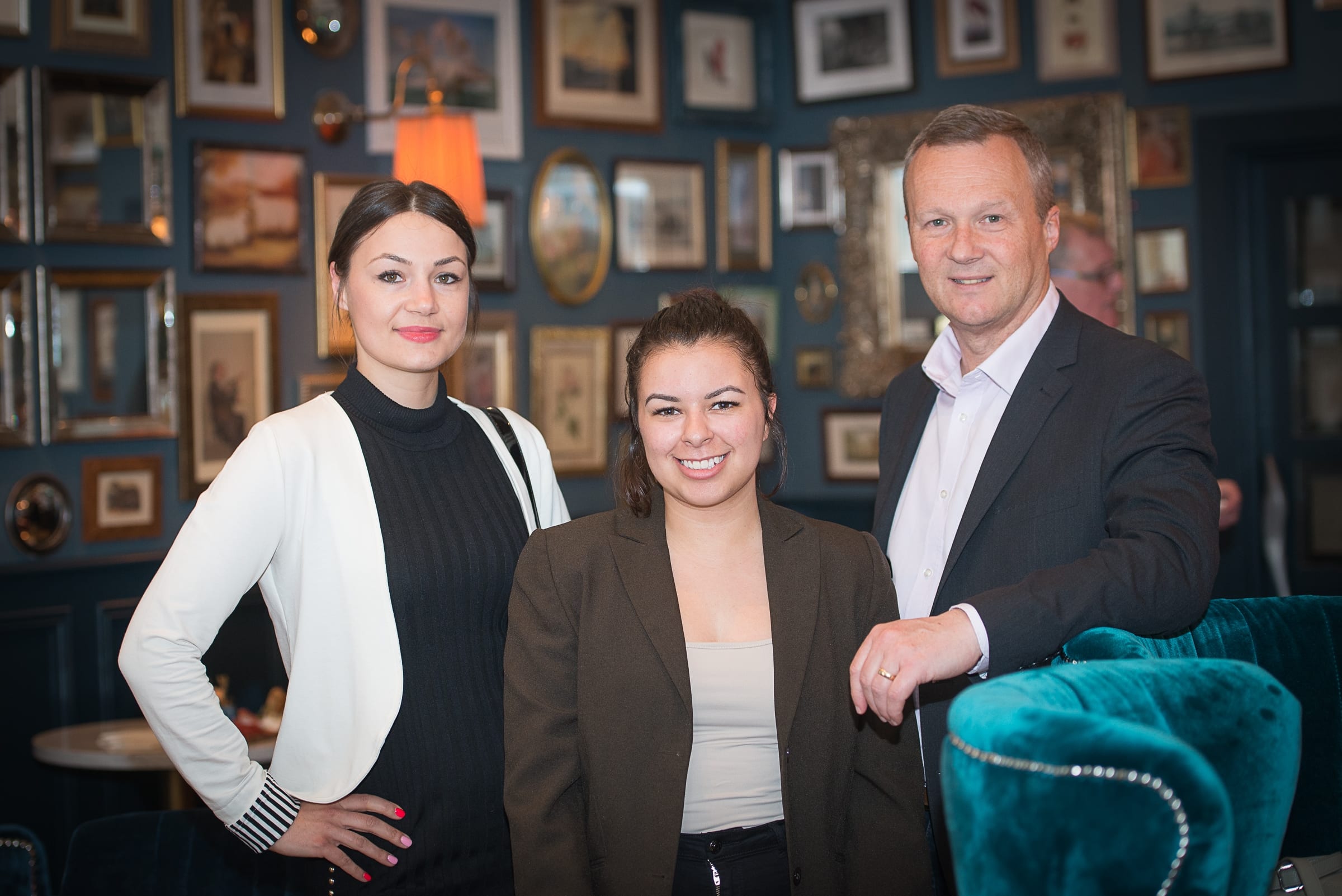 No repro fee: Networking with a Difference held in 101 O’Connell Street. Facilitated by Stephen Pitcher.  23-05-2019, From Left to Right: Hannah Lamasz - Effect Eyelash Academy , Jessica Silva - Jenssen Ireland, Paul Griffin - First Travel Compliance
Photo credit Shauna Kennedy