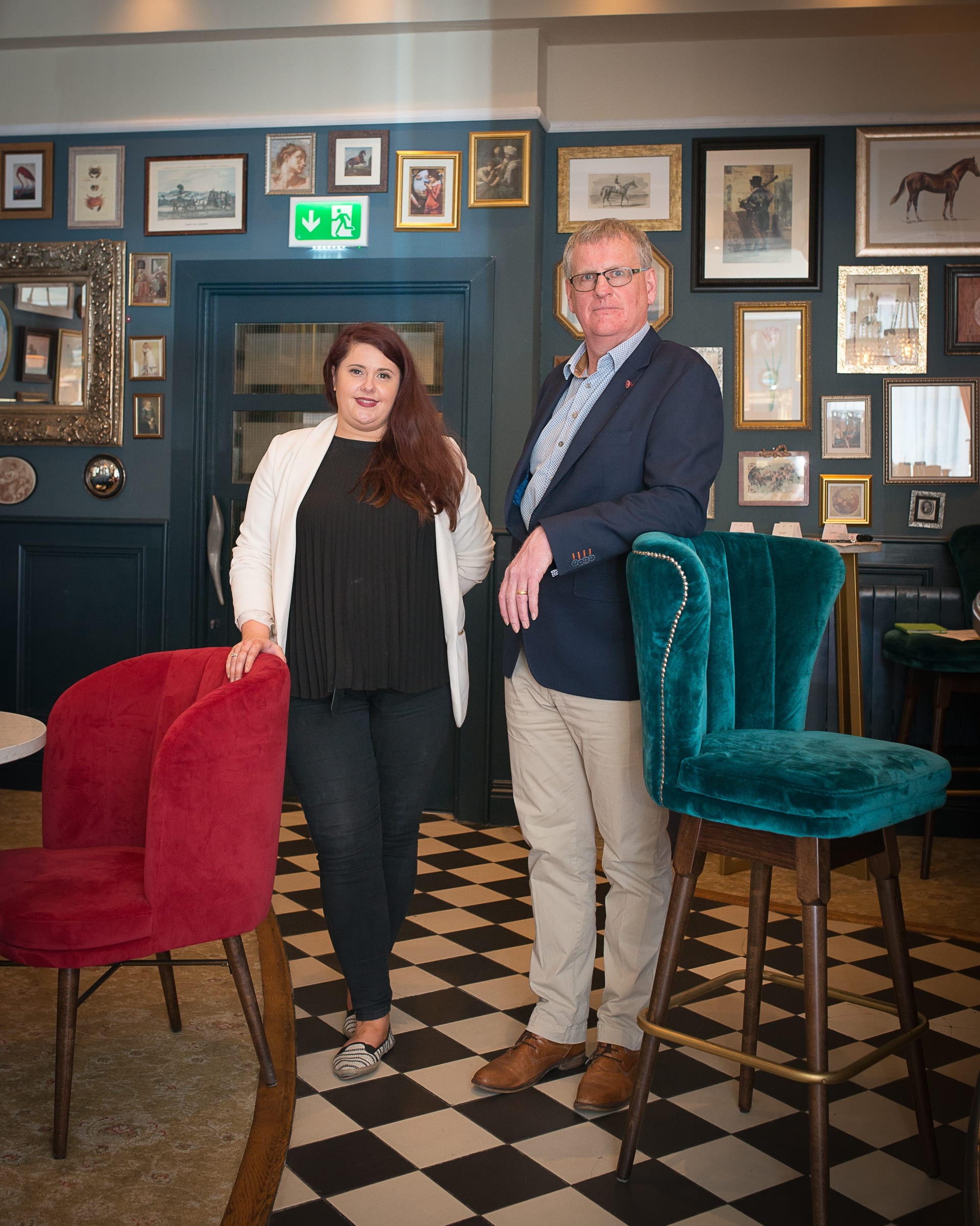 No repro fee: Networking with a Difference held in 101 O’Connell Street. Facilitated by Stephen Pitcher.  23-05-2019, From Left to Right: Caoimhe Moloney - Limerick Chamber, Stephen Pitcher - Facilitator / Stephen Pitcher.ie. 
Photo credit Shauna Kennedy