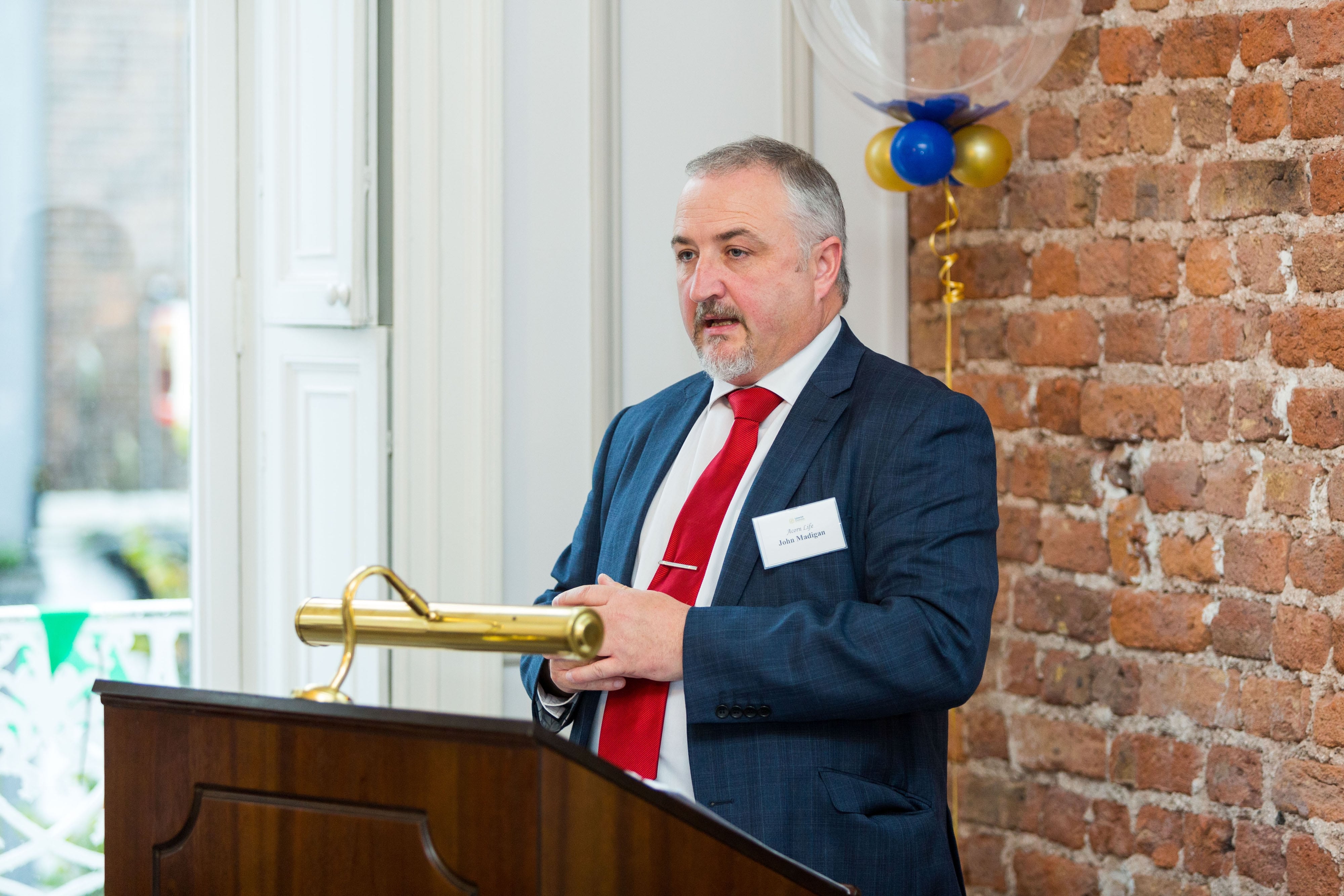 Limerick Chamber New Members BreakfastJohn Madigan, Acorn Life speaking at the New Members Breakfast at the Limerick Chamber offices.Photo: Oisin McHugh True Media