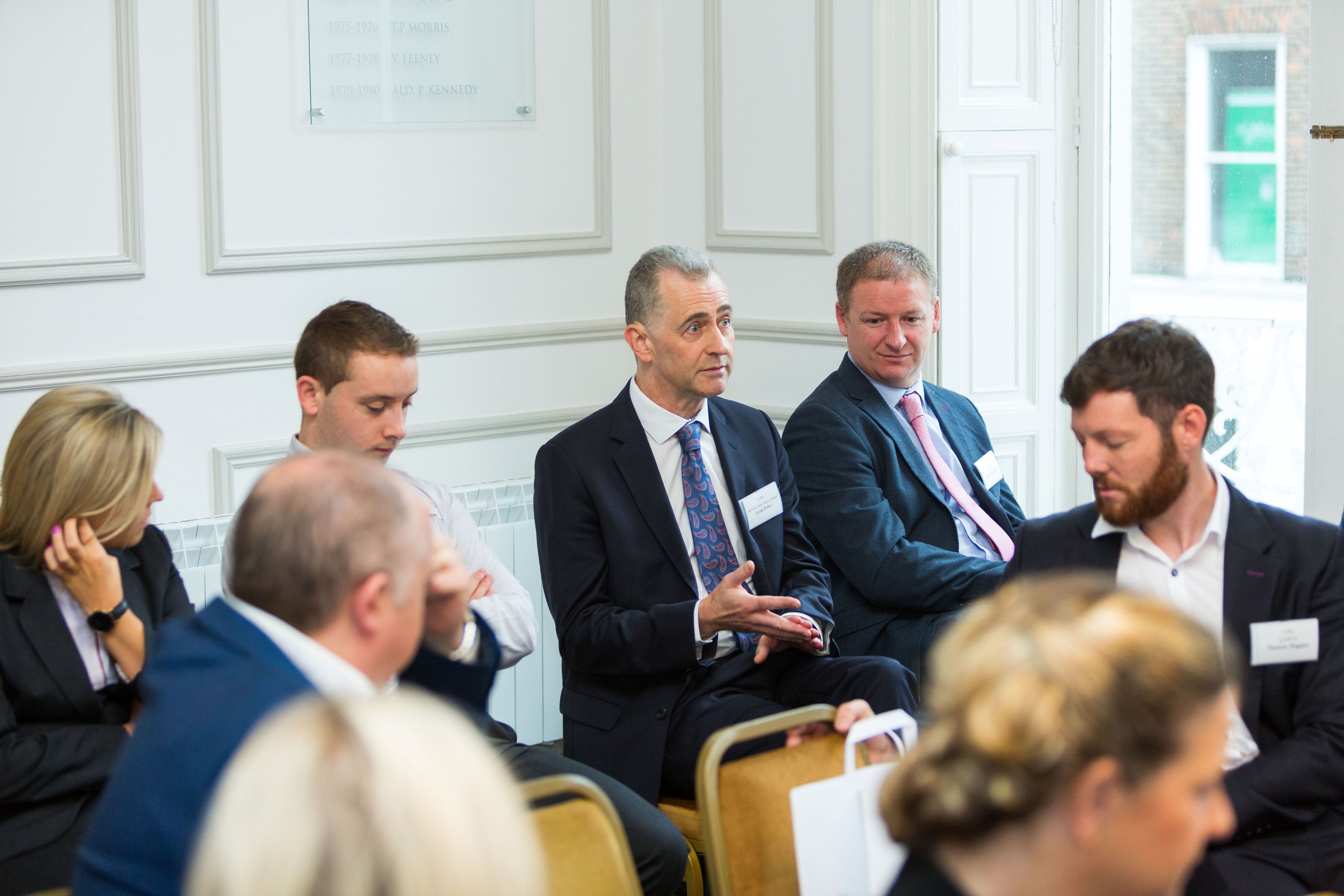 Limerick Chamber New Members BreakfastLiam Foley, Mc Hale Plant Sales Ltd speaking at the New Members Breakfast at the Limerick Chamber offices.Photo: Oisin McHugh True Media