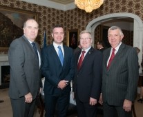 Cathal Treacy- Board Director Limerick Chamber, Dr James Ring - CEO Limerick Chamber, Dr Fergal Barry - Board Director Limerick Chamber, Eamon Ryan - Past President