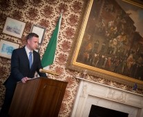 James Ring, Limerick Chamber CEO speaking at the Past Presidents\' Reception 12 March 2015