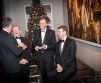 No repro fee- limerick chamber president's dinner 2017 - 17-11-2017, From Left to Right: Dr James Ring - CEO Limerick Chamber, Niall Gibbons - Tourism Ireland, Ken Johnson - President Limerick Chamber, Matthew Thomas - Shannon Group. Photo credit Shauna Kennedy