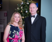 No repro fee- limerick chamber president's dinner 2017 - 17-11-2017, From Left to Right:Councillor Elena Secas and Kiernan Fay Photo credit Shauna Kennedy