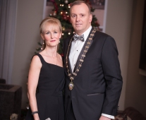 No repro fee- limerick chamber president's dinner 2017 - 17-11-2017, From Left to Right: Sinead and Ken Johnson- President Limerick Chamber Photo credit Shauna Kennedy