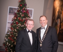 No repro fee- limerick chamber president's dinner 2017 - 17-11-2017, From Left to Right: Niall Gibbons - Tourism Ireland, Ken Johnson- President Limerick Chamber Photo credit Shauna Kennedy