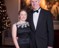 No repro fee- limerick chamber president's dinner 2017 - 17-11-2017, From Left to Right : Sarah Harney and Dave Jefferies- Action Point. Photo credit Shauna Kennedy