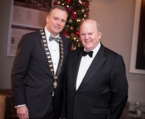 No repro fee- limerick chamber president's dinner 2017 - 17-11-2017, From Left to Right: Ken Johnson - President Limerick Chamber, Michael Noonan.Photo credit Shauna Kennedy