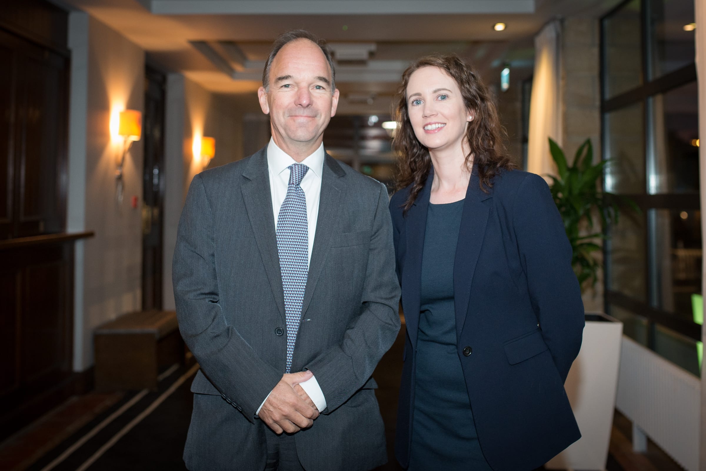 No repro fee- PWC Budget Breakfast- 10-10-2018, From Left to Right:Frank Guy - Frank C Guy, Mary McNamee- Limerick Chamber. Photo credit Shauna Kennedy