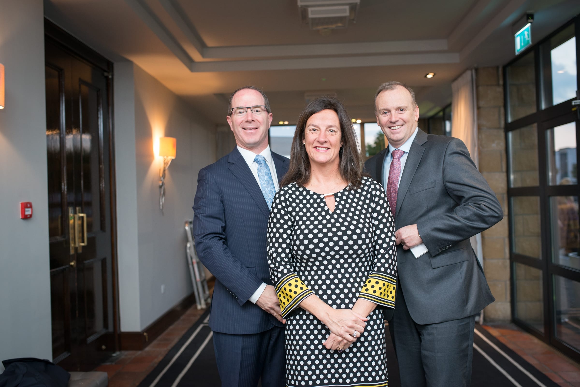 No repro fee- PWC Budget Breakfast- 10-10-2018, From Left to Right: Gordan Kearney - Rooney Auctioneers, Mary Shire- President Limerick Chamber, Ken Johnston - PWC.  Photo credit Shauna Kennedy