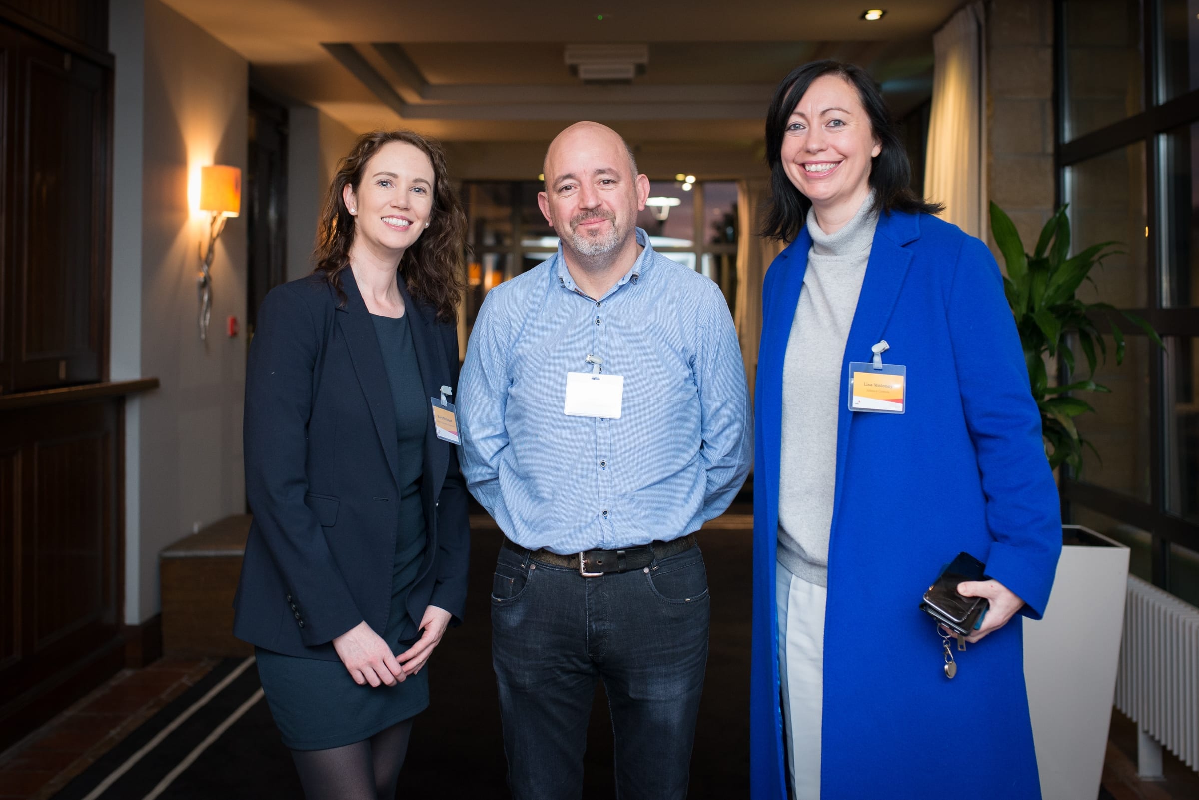 No repro fee- PWC Budget Breakfast- 10-10-2018, From Left to Right: Mary McNamee- Limerick Chamber, Desmond -Optel Group, Lisa Moloney - Johnson Controls.  Photo credit Shauna Kennedy