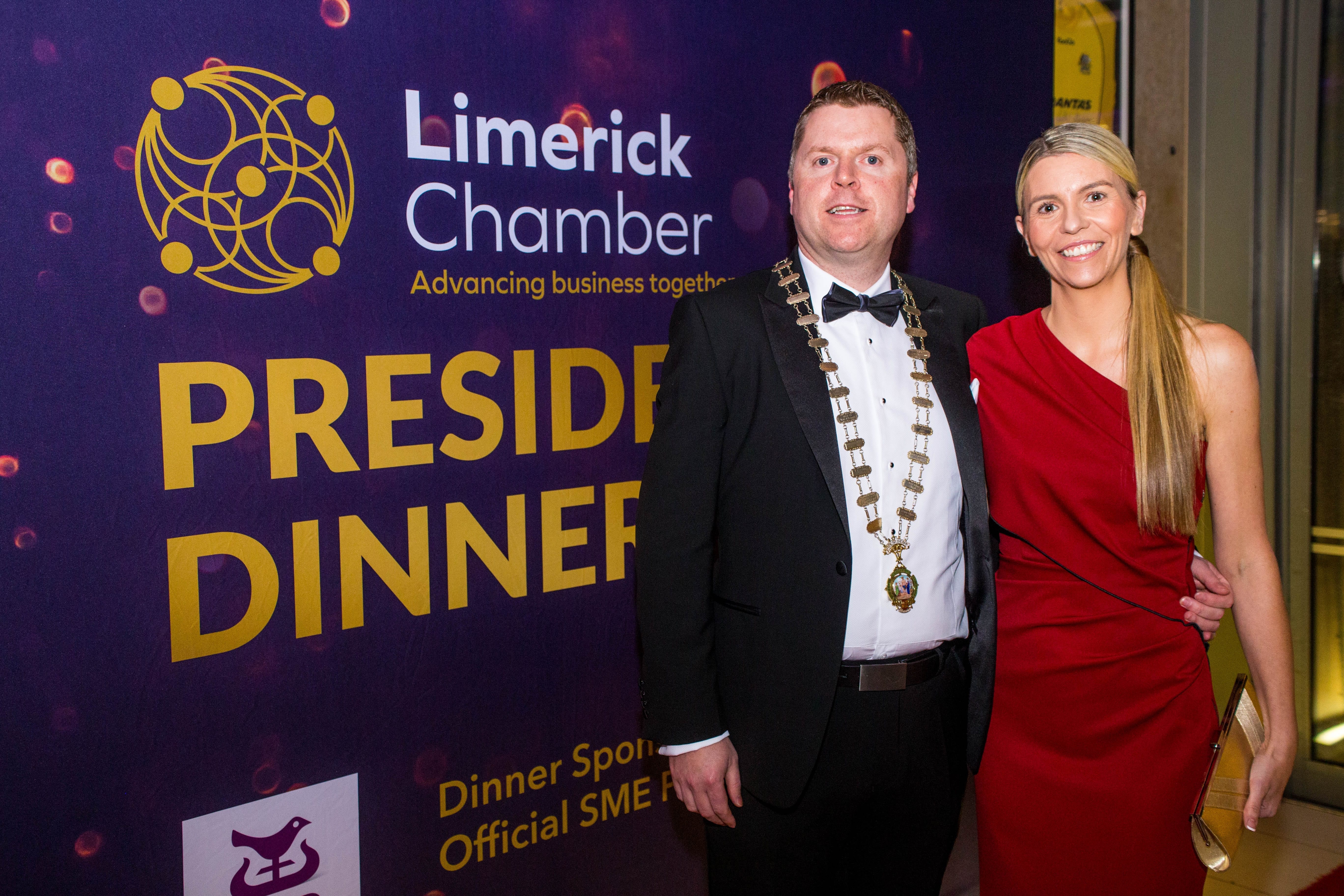 At the Limerick Chamber President's Dinner. Photo: Cian Reinhardt