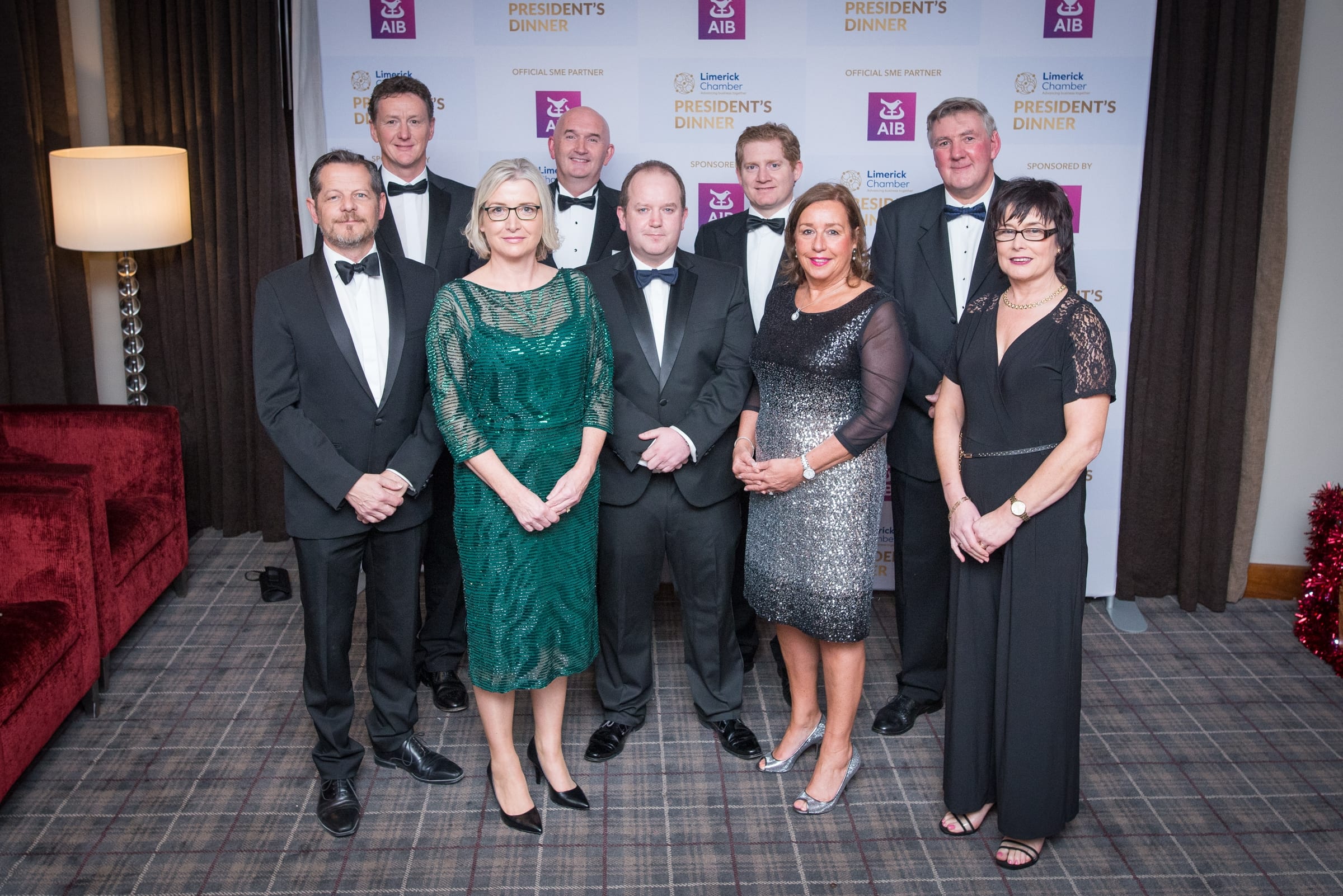 Front Row: John Moran - Hunt Museum, Judy Tighe -  -AIB/Sponsors, Conor O Sullivan -AIB/Sponsors, Maeve Callinan - Dundon Callinan Solicitors, Noelle Finn - AIB.
Back Row: David Byrne -AIB/Sponsors,  David Byrne - Setanta Asset Management, Dara Kelly -Grant Thornton, Dermot Graham - AIB/ Sponsor.