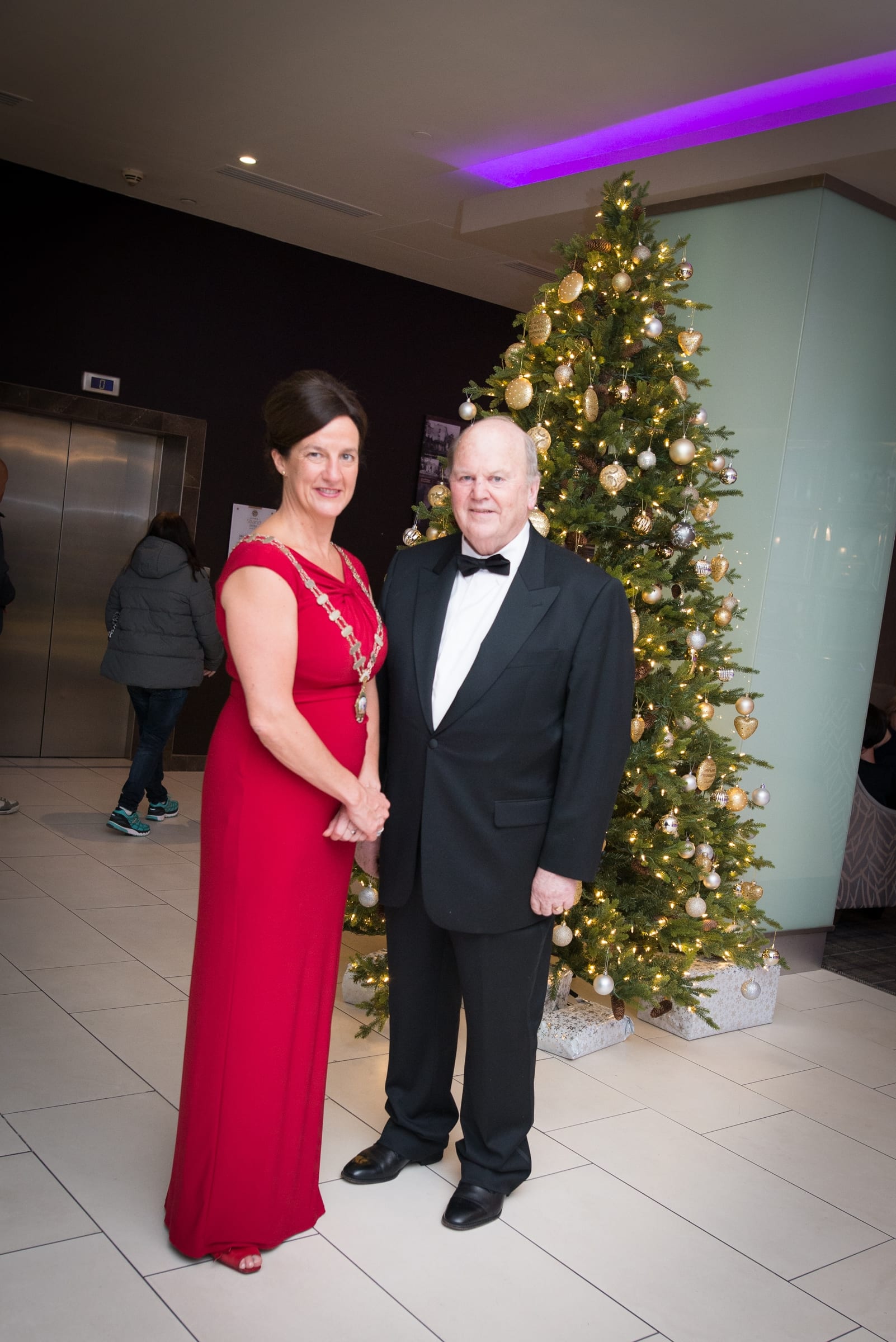 No repro fee- limerick chamber president's dinner- 16-11-2018, From Left to Right: 
Dr Mary Shire - President Limerick Chamber, Michael Noonan - TD
Photo credit Shauna Kennedy