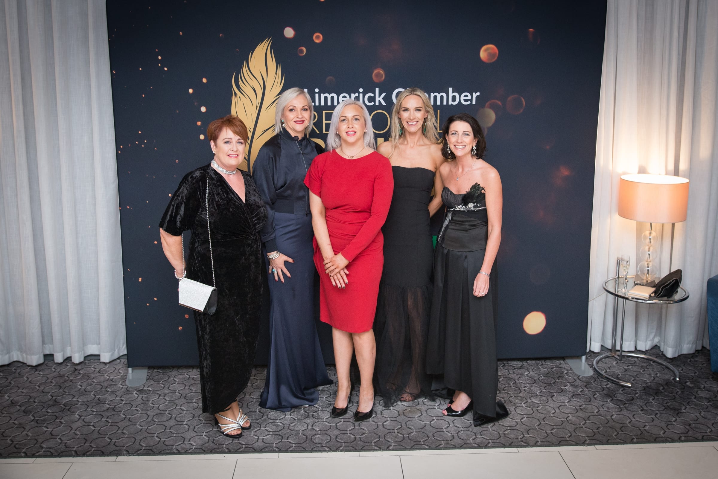 No repro fee- limerick chamber president's dinner- 16-11-2018, From Left to Right: 
Ann Murray, Ann Brannigan - Savoy Hotel, Petrina Hayes - Savoy Hotel, Deirdre Ryan - CEO / Limerick Chamber, Ruth Vaughan - Savoy Hotel
Photo credit Shauna Kennedy