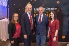 from left to right: Limerick Chamber Regional Business Awards Launch on 223rd June in Castletroy Park Hotel: Christina White, Donal Hanrahan, Robert Stewart and Gemma Harte all from BDO.