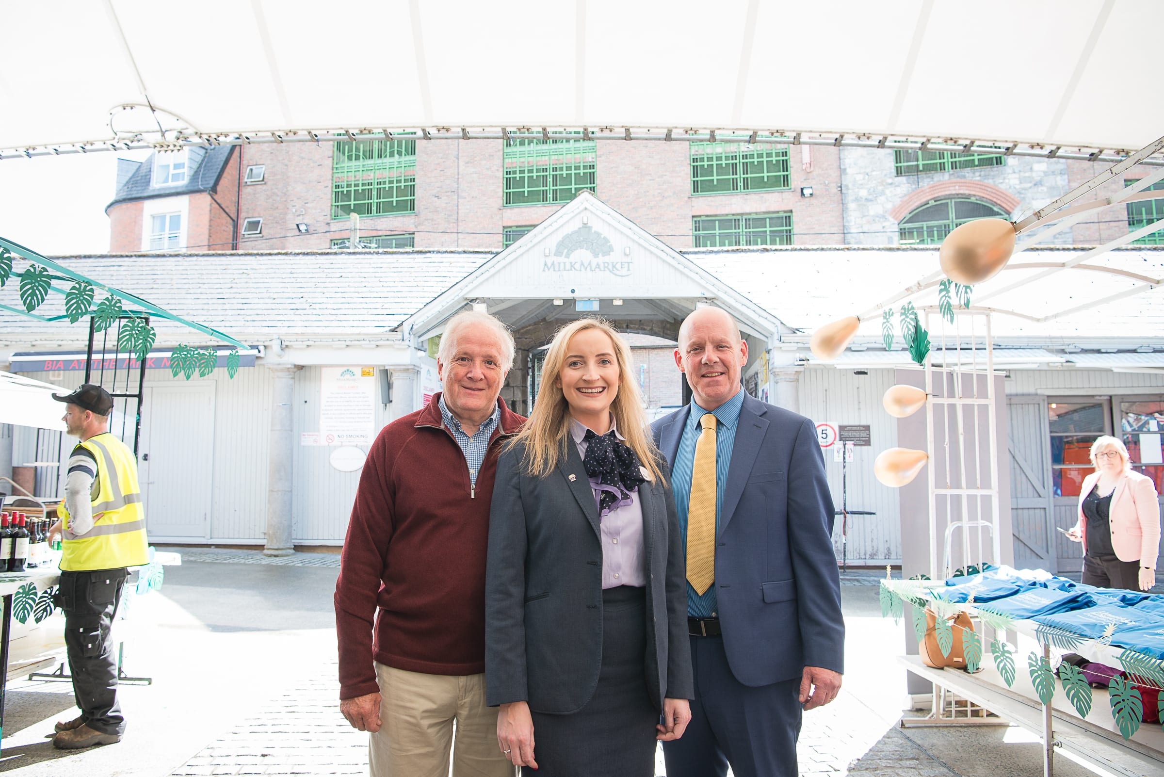 From Left to Right:  Regional Leaders BBQ which took place on the 6th June in the Limerick Milk Market:  James Stewart  - Director / Limerick and  District Credit Union,  Sarah Barry - Limerick and  District Credit Union, Mark Coleman - Clear Direction. 
Photo by Morning Star Photography