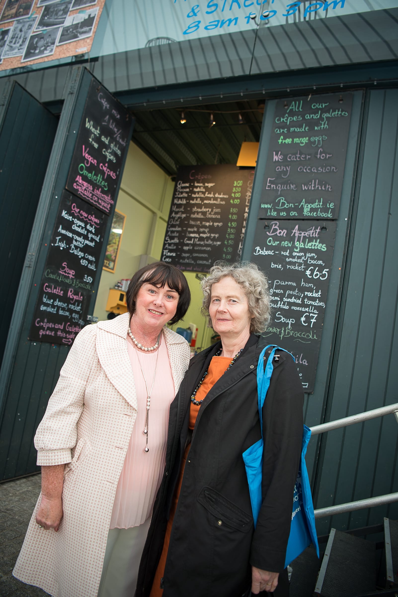 From Left to Right:  Regional Leaders BBQ which took place on the 6th June in the Limerick Milk Market:  Caroline Long - CEO/  - Limerick and  District Credit Union, Anne Peters - Limerick City and County Council. 
Photo by Morning Star Photography