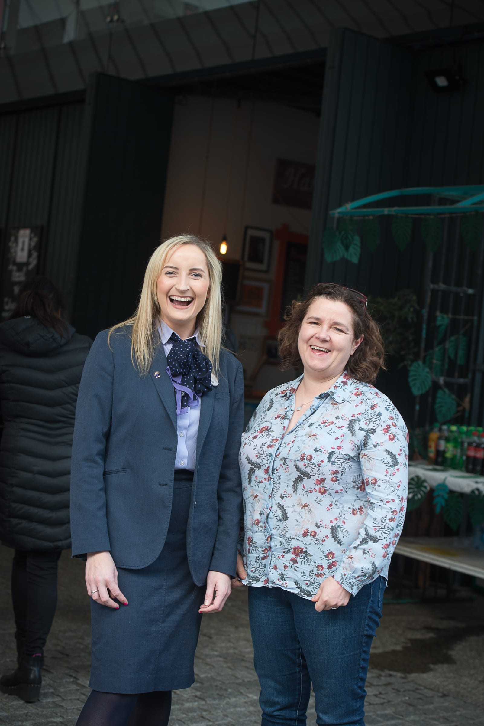 From Left to Right:  Regional Leaders BBQ which took place on the 6th June in the Limerick Milk Market: Sarah Barry  - Limerick and  District Credit Union, Sandra Joyce- Irish World Academy of Music and Dance
Photo by Morning Star Photography