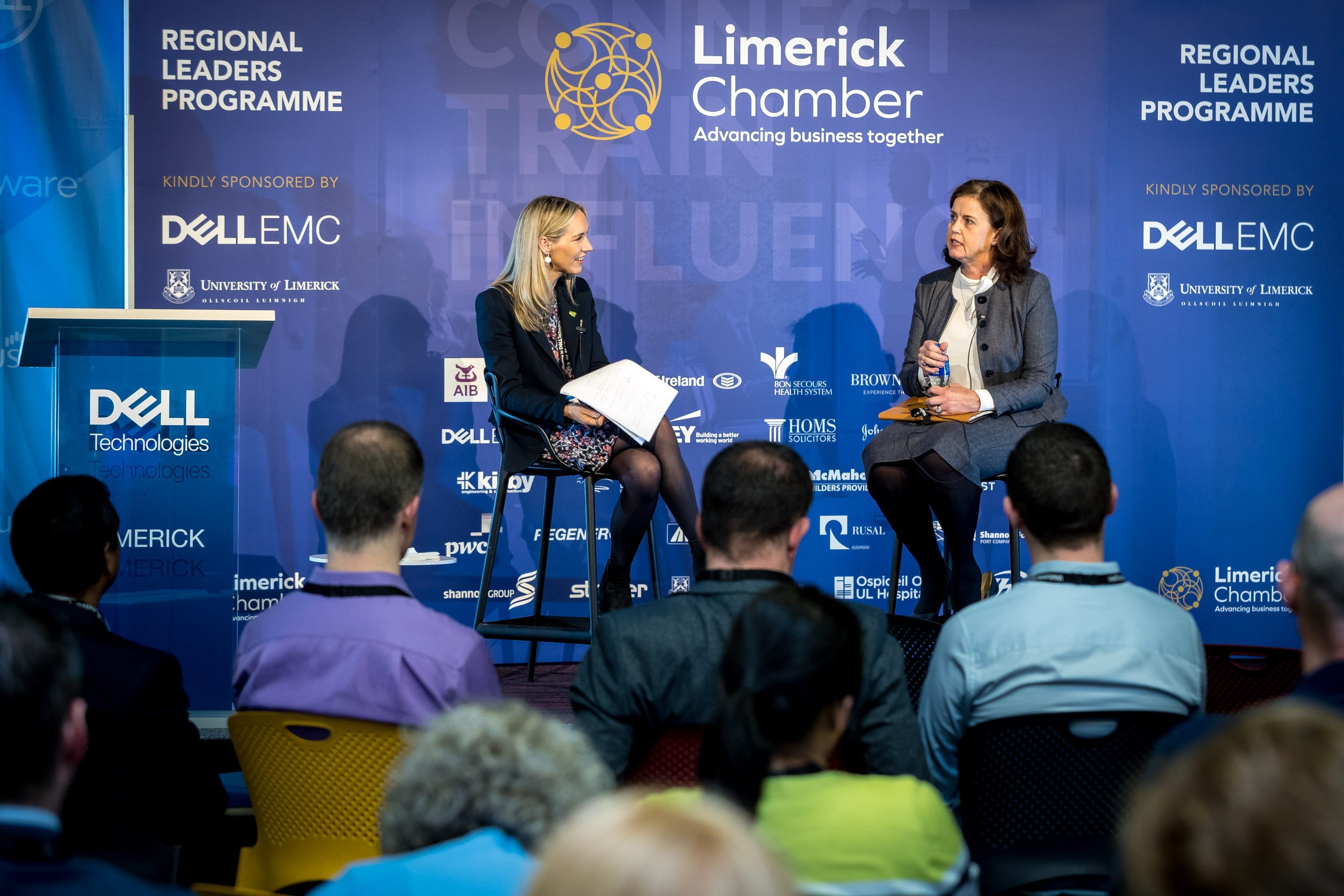 29-3=19 Limerick Chamber oRegional Leaders Programme Speaker Engagement : Fiona Muldoon CEP FBD,  in Dell EMC, Raheen Industrial Estate, Limerick. Picture: Keith Wiseman